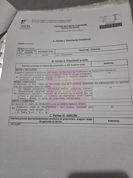 Teren 6,26 ha langa DEx12 Pitesti
